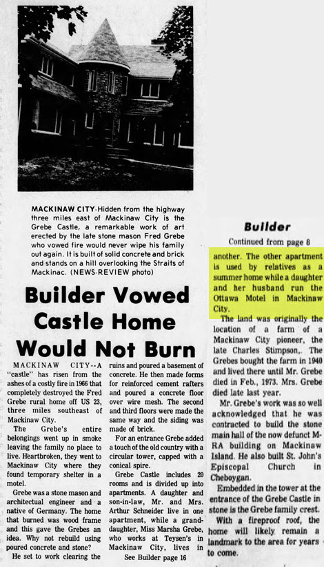 Ottawa Motel - July 28 1975 Article